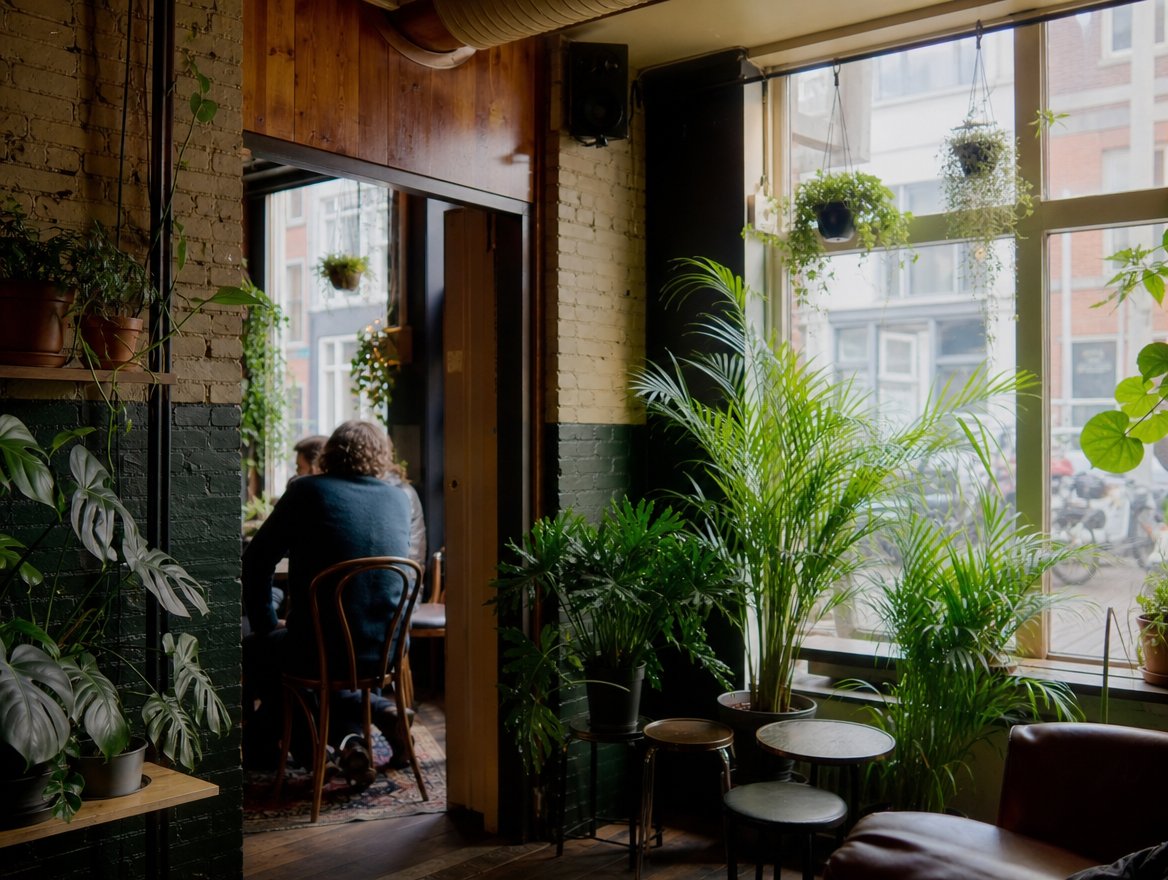 Coffeeshop: sfeerbeeld bij coffeeshop